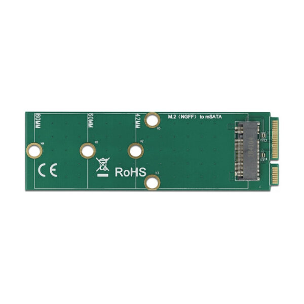 Delock Adapter mSATA zu M.2 Key B Slot
