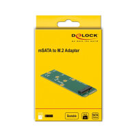 Delock Adapter mSATA zu M.2 Key B Slot