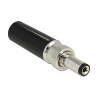 Delock Steckverbinder DC 5,5 x 2,5 mm mit Länge 12,0 mm Hohlstecker Lötversion