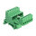 Delock Terminalblock Set für Hutschienen 6 Pin mit Rastermaß 5,08 mm gewinkelt