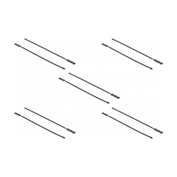 Delock Blitzbinder wiederverwendbar L 310 x B 4,5 mm schwarz 10 Stück