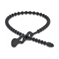 Delock Blitzbinder wiederverwendbar L 310 x B 4,5 mm schwarz 10 Stück