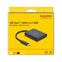 Delock USB Type-C™ Splitter (DP Alt Mode) zu 2 x...