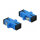 Delock LWL Kupplung SC Simplex Buchse zu SC Simplex Buchse Singlemode 4 Stück blau
