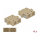 Delock LWL Kupplung SC Duplex Buchse zu SC Duplex Buchse Multimode 4 Stück beige