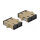 Delock LWL Kupplung SC Duplex Buchse zu SC Duplex Buchse Multimode 4 Stück beige