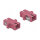Delock LWL Kupplung SC Simplex Buchse zu SC Simplex Buchse Multimode 4 Stück violett