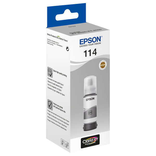 Epson Tinte 114 C13T07B540 Grau Eco Tank Nachfülltinte 70ml