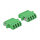 Delock LWL Kupplung LC Quad Buchse zu LC Quad Buchse Singlemode 2 Stück grün
