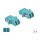Delock LWL Kupplung LC Duplex Buchse zu LC Duplex Buchse Multimode 2 Stück hellblau
