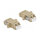 Delock LWL Kupplung LC Duplex Buchse zu LC Duplex Buchse Multimode 2 Stück beige