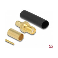 Delock SMA Buchse zum Crimpen LMR200 mit passendem...