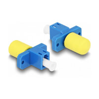 Delock LWL Hybrid Kupplung LC Simplex Buchse zu ST Simplex Buchse blau