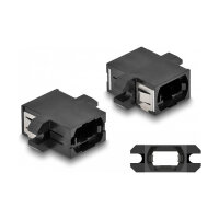 Delock LWL Kupplung MPO Buchse zu MPO Buchse schwarz