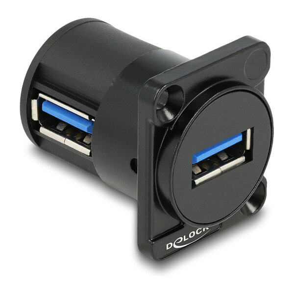 Delock D-Typ Modul USB 2.0 Typ-A Buchse zu Buchse 90° gewinkelt