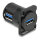 Delock D-Typ Modul USB 2.0 Typ-A Buchse zu Buchse 90° gewinkelt