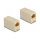 Delock Adapter RJ45 Buchse zu RJ45 Buchse UTP beige