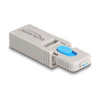 Delock HDMI Port Blocker Set für HDMI Buchsen 4 Stück + Verschlusswerkzeug