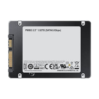 2,5" 1.92TB Samsung PM893 MZ7L31T9HBLT-00A07 1,3 DWPD 2,5" 63,5mm SATA-3 TLC SSD 256bit AES