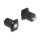 Delock D-Typ Modul USB 2.0 Typ-B Buchse zu Typ-A Buchse mit Schrauben schwarz