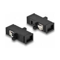 Delock LWL Kupplung MTRJ Buchse zu MTRJ Buchse schwarz