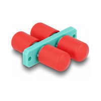 Delock LWL Kupplung ST Duplex Buchse zu ST Duplex Buchse aqua
