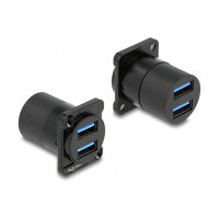 Delock D-Typ Modul USB 5 Gbps Typ-A 2 x Buchse zu 2 x Buchse