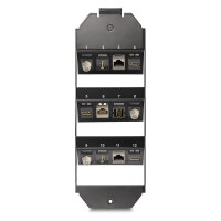 Delock Keystone Halterung 12 Port für Bodentank
