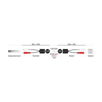 Delock Stereo Audio Extender RJ45 Buchse zu 2 x Cinch Stecker Cat.5 bis 50 m Set 2 Stück