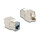 Delock Keystone Modul RJ45 Buchse zu LSA Cat.6A werkzeugfrei grau Set 10 Stück