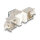 Delock Keystone Modul RJ45 Buchse zu LSA Cat.6A werkzeugfrei grau Set 10 Stück