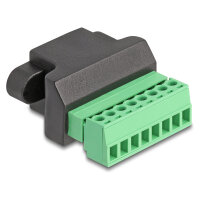 Delock RJ45 Buchse zu Terminalblock Adapter zum Einbau 8...