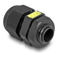 Delock Kabelverschraubung M12 mit Belüftung IP68 staub- und wasserdicht schwarz 2 Stück