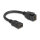 Delock Keystone Modul Kabel HDMI Buchse zu Buchse 8K 60 Hz 20 cm schwarz