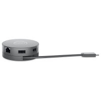 D Dell DA310 Mobile Adapter Dockingstation 470-AEUP 2xUSB3.1/HDMI/VGA/DisplayPort/USB-C/Ethernet passiv Grey