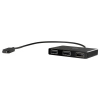 D HP USB-C HUB 3Port HP SuperSpeed USB3.0 passiv Black
