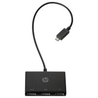 D HP USB-C HUB 3Port HP SuperSpeed USB3.0 passiv Black