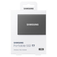 1TB Samsung Portable T7 USB 3.2 Gen2 Titan Gray retail