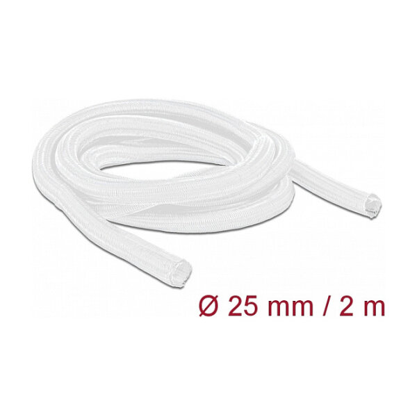 Geflechtschlauch selbstschließend 2 m x 25 mm weiß