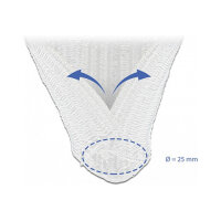 Geflechtschlauch selbstschließend 2 m x 25 mm weiß