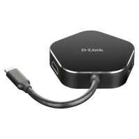 USB-C HUB 2Port D-Link DUB-M420 USB-C HDMI passiv Black