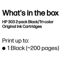 HP Tinte 303 3YM92AE Multipack Schwarz & Color (Cyan/Magenta/Gelb)