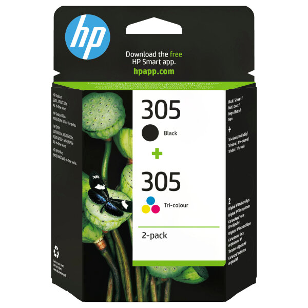 HP Tinte 305 6ZD17AE Multipack (BK/C/M/Y)