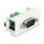 Easy 45 Modul D-Sub 9 Pin Stecker zu 10 Pin Terminalblock 22,5 x 45 mm
