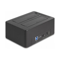 USB Dual Dockingstation für 2 x SATA HDD / SSD mit Klon Funktion und Card Reader + zusätzlichem USB Port
