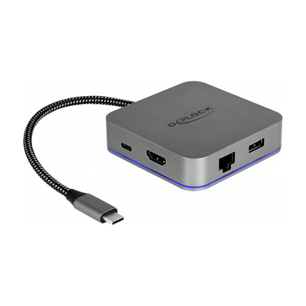 USB Type-C™ Dockingstation für Mobilgeräte 4K - HDMI / Hub / LAN / PD 3.0 mit LED Beleuchtung
