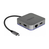 USB Type-C™ Dockingstation für Mobilgeräte 4K - HDMI / Hub / LAN / PD 3.0 mit LED Beleuchtung