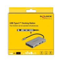 USB Type-C™ Dockingstation 4K - Dual HDMI MST / USB 3.2 / SD / LAN / PD 3.0