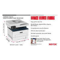 L Xerox B235 S/W Laser-Multifunktionsdrucker 4in1 A4 34 S./Min. LAN WiFi Duplex ADF