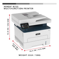 L Xerox B235 S/W Laser-Multifunktionsdrucker 4in1 A4 34 S./Min. LAN WiFi Duplex ADF